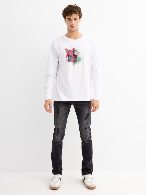 In Side Camiseta Print Graffiti