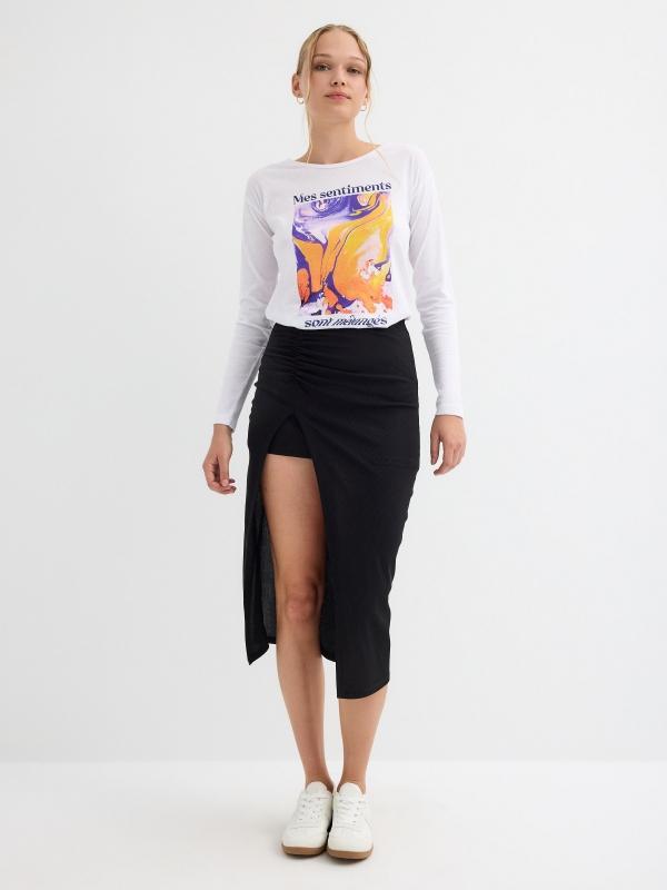 In Side Camiseta Print Gráfico Psicodélico