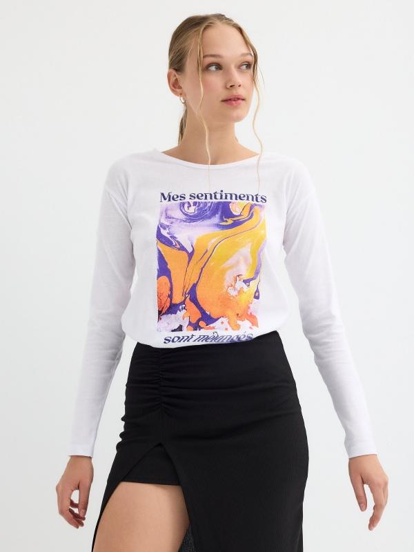 In side Camiseta print gráfico psicodélico