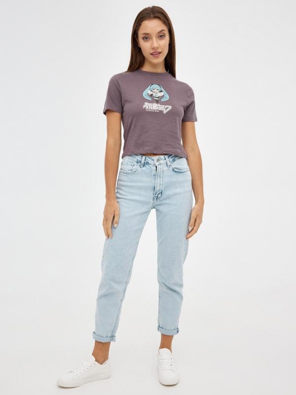 In Side Camiseta Print Hatsune