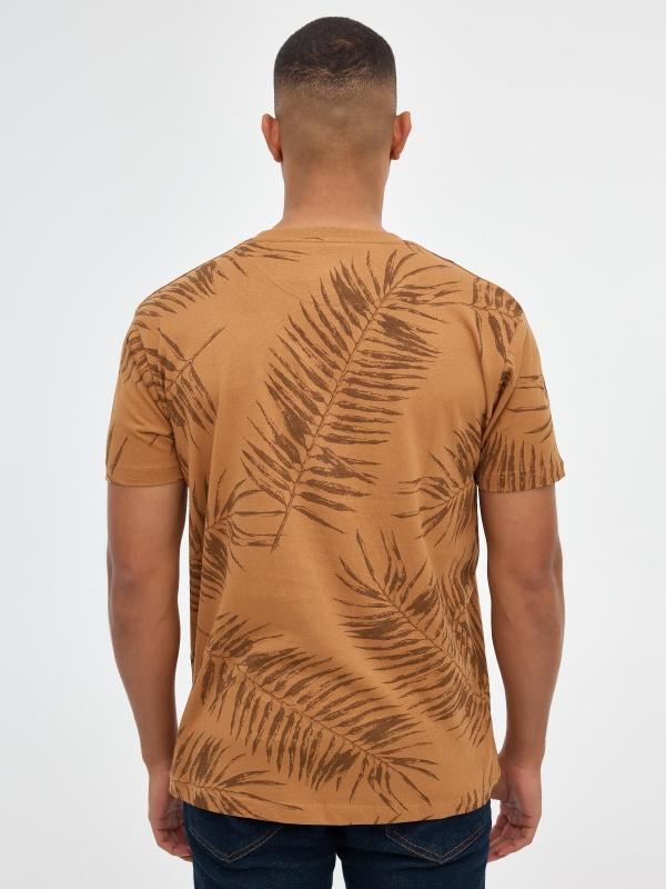 In side Camiseta print hojas palmeras