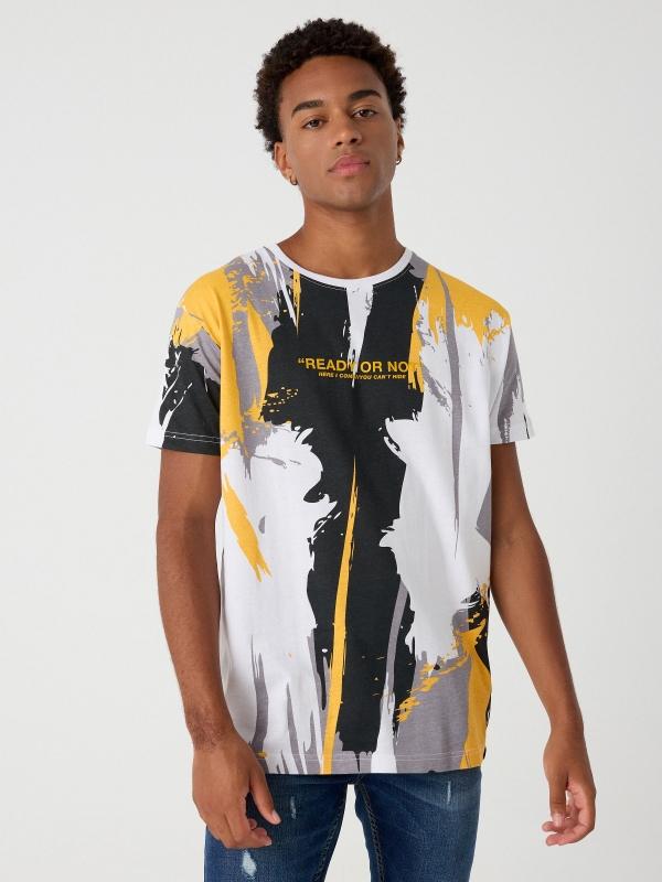 In Side Camiseta Print Manchas