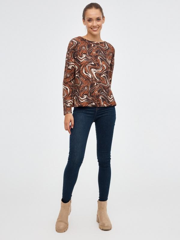 In Side Camiseta Print Psicodelico