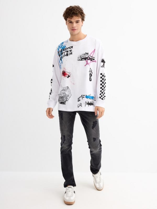 In Side Camiseta Print Rally