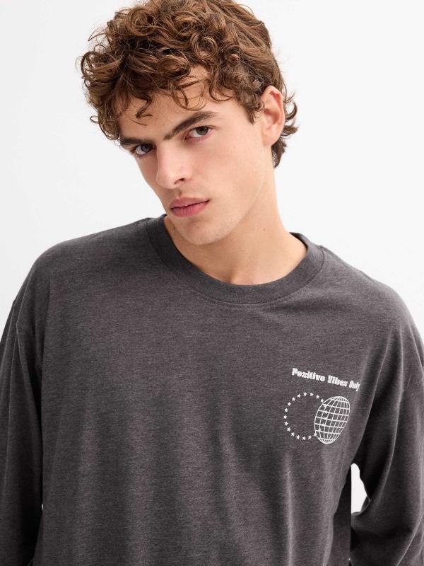 In Side Camiseta Print Texto