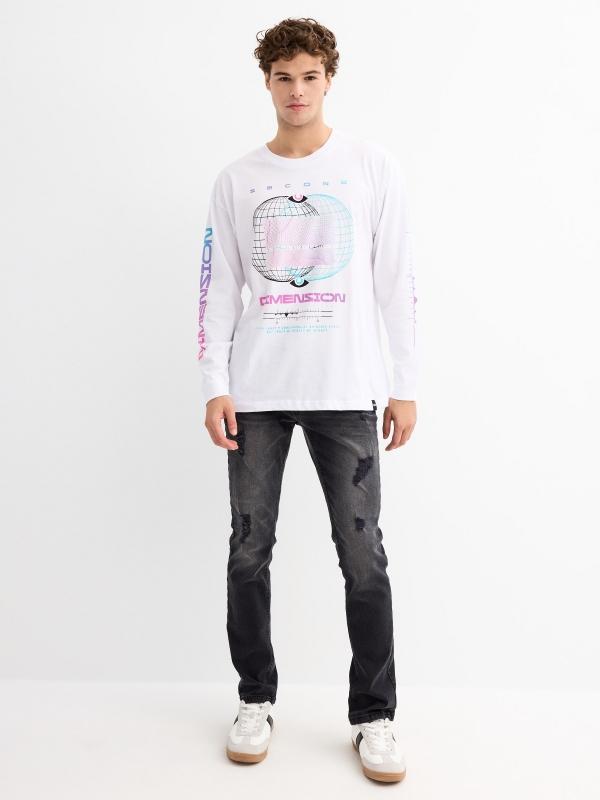 In Side Camiseta Print Texto