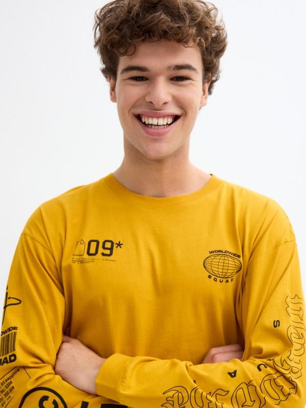 In Side Camiseta Print Texto