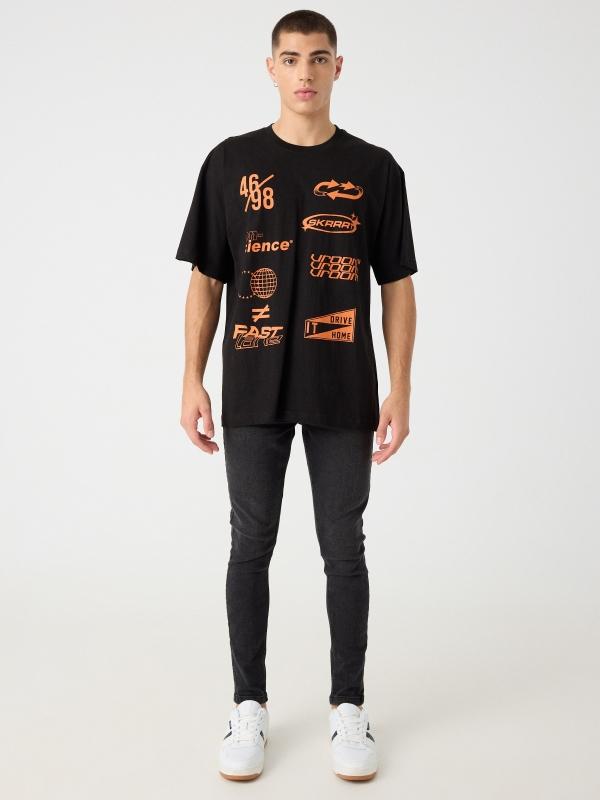 In Side Camiseta Print Texto