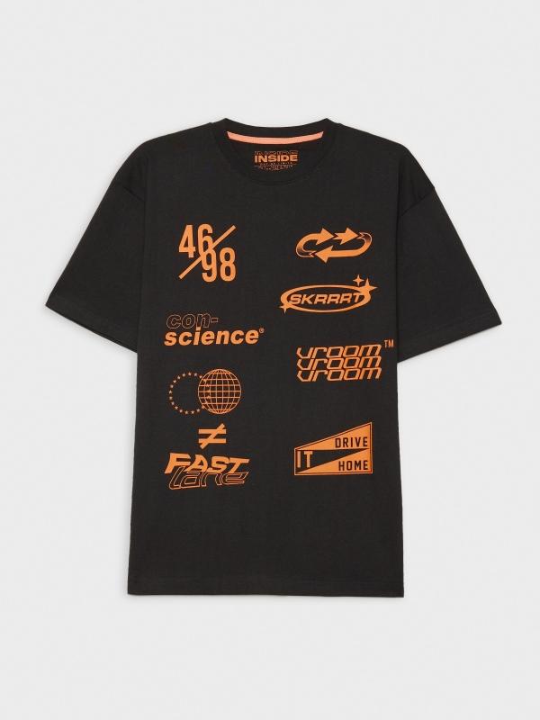 In Side Camiseta Print Texto