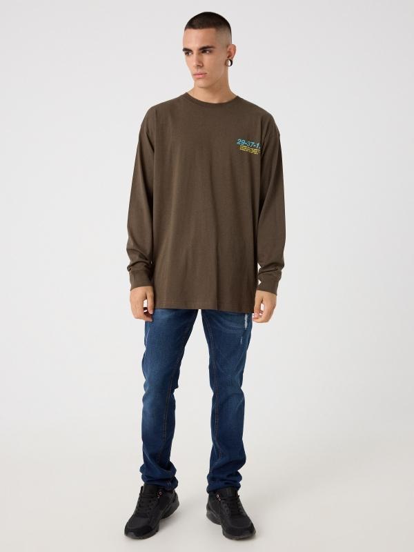 In Side Camiseta Puños Doble Estampado