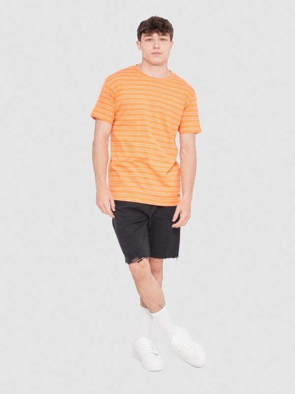 In Side Camiseta Rayas Textura