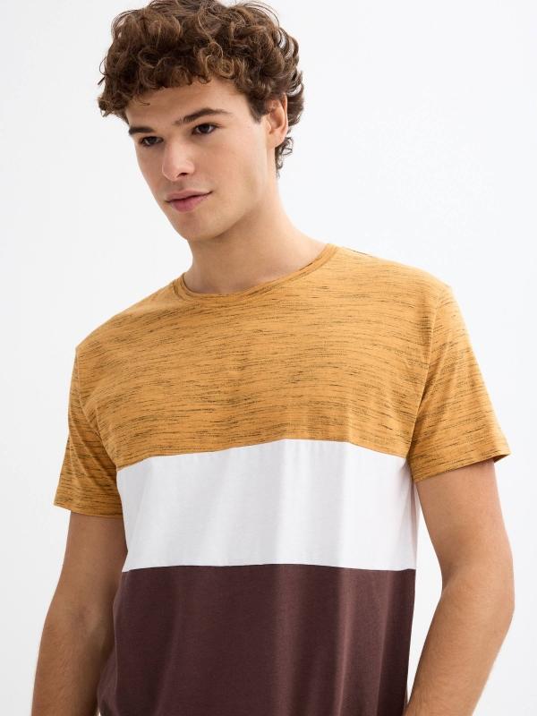 In Side Camiseta Regular Color Block
