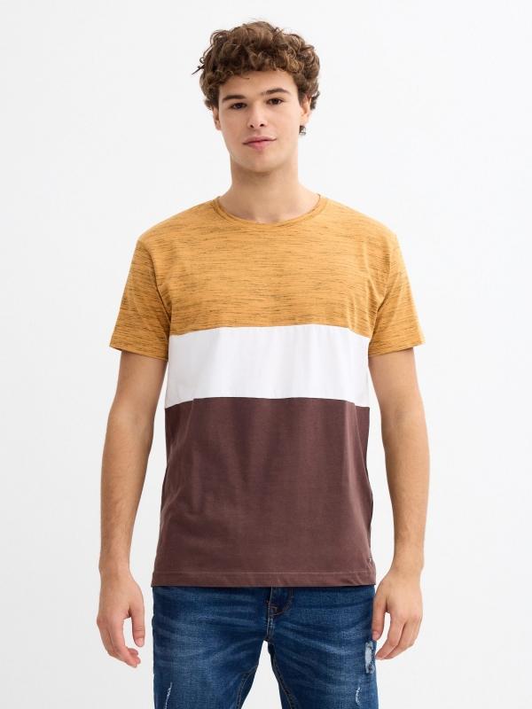 In Side Camiseta Regular Color Block