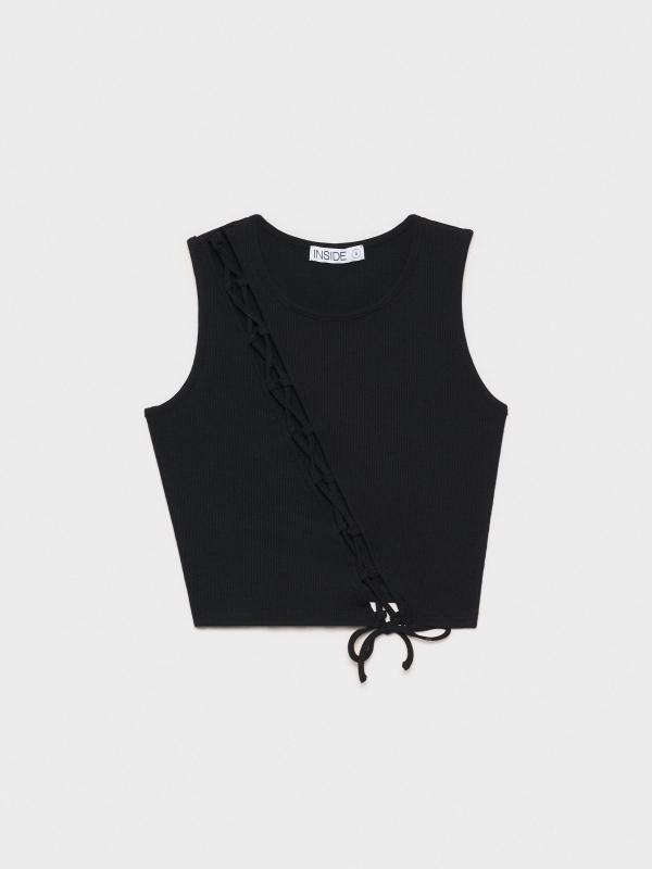 In Side Camiseta Rib Lace Up