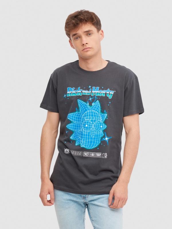 In side Camiseta Rick & Morty