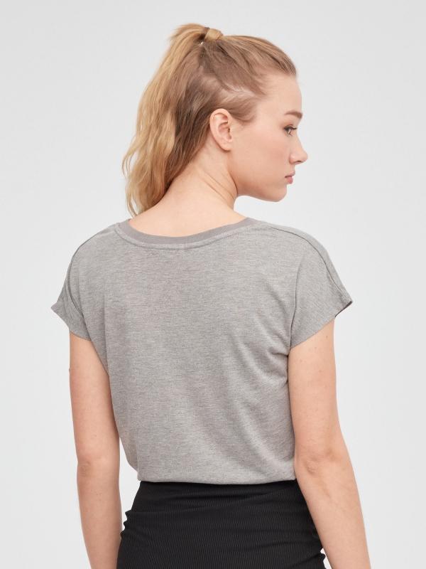 In Side Camiseta Sin Mangas Con Cuello De Pico