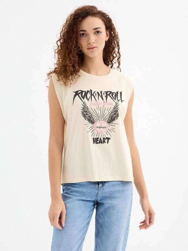 In side Camiseta sin mangas Rock and Roll