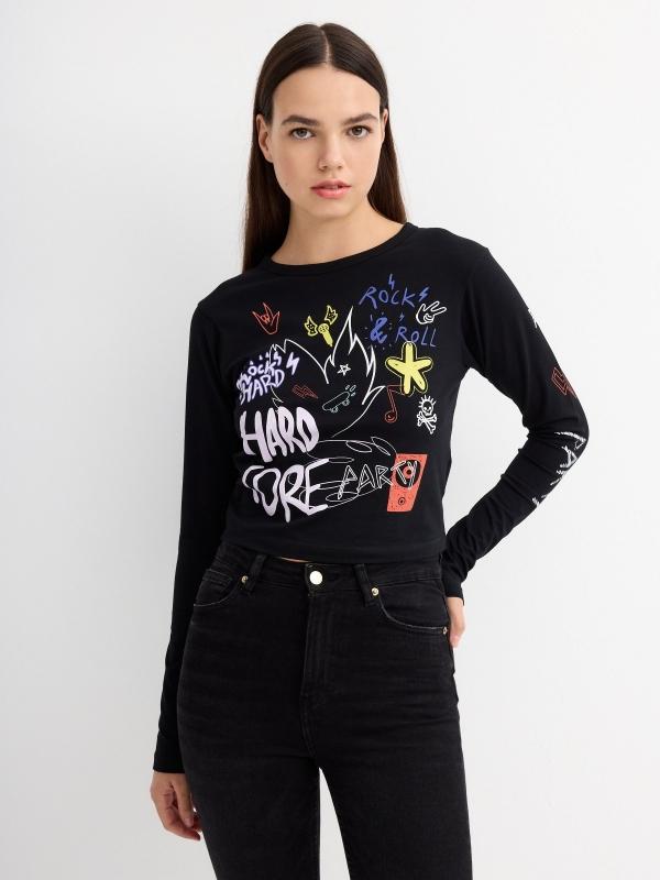 In side Camiseta slim Hard Core