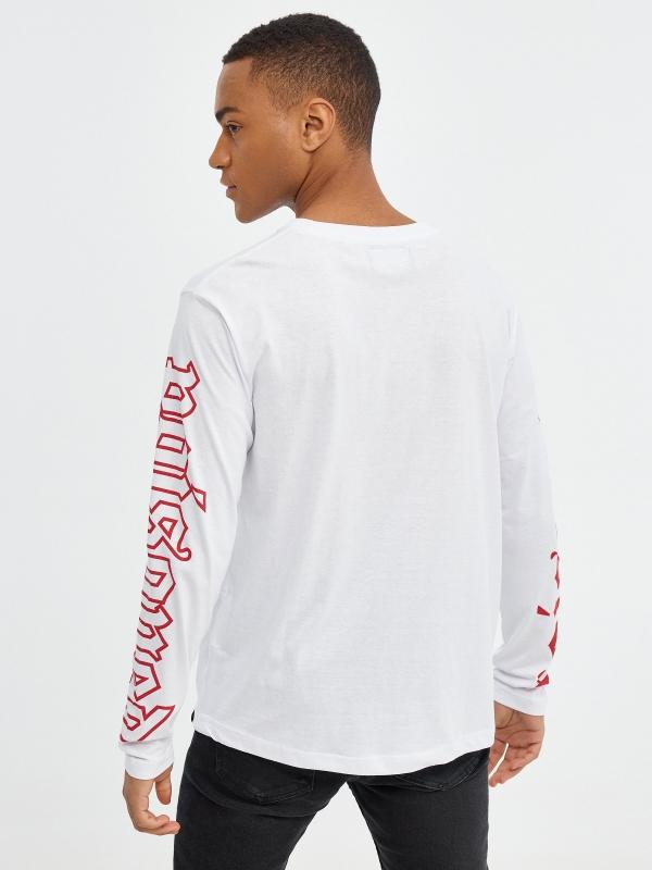 In Side Camiseta Snake Print En Las Mangas