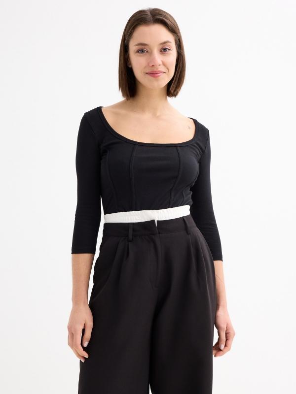 In side Camiseta super slim manga 3/4