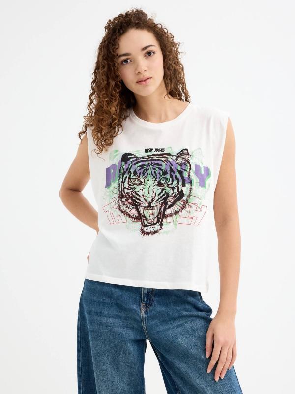 In Side Camiseta Tigre Sin Mangas
