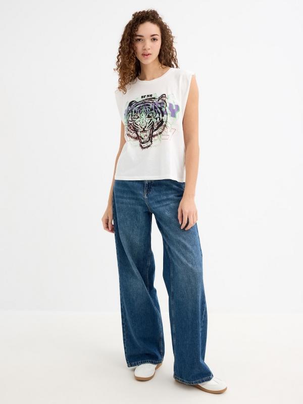 In Side Camiseta Tigre Sin Mangas