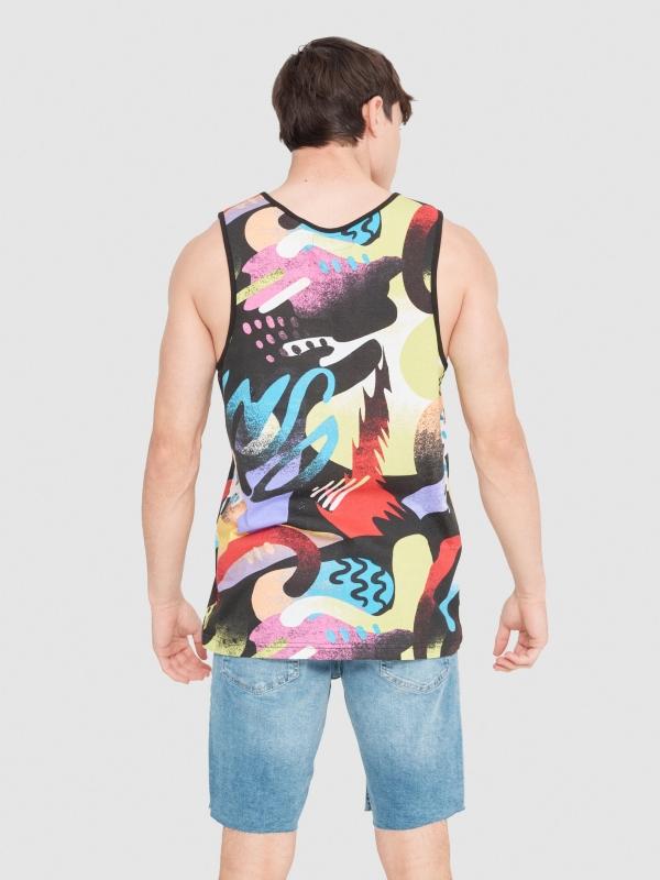 In Side Camiseta Tirantes Manchas Graffiti