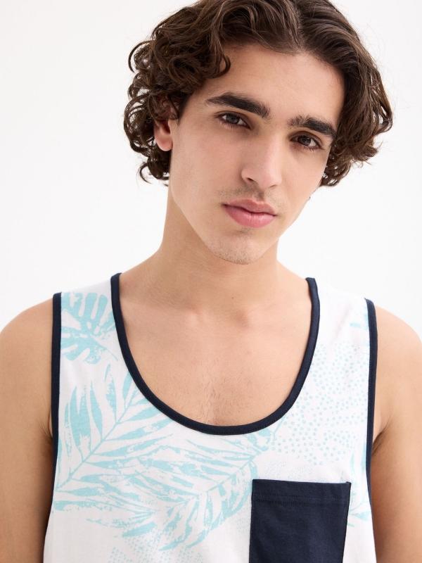 In Side Camiseta Tirantes Tropical Con Bolsillo