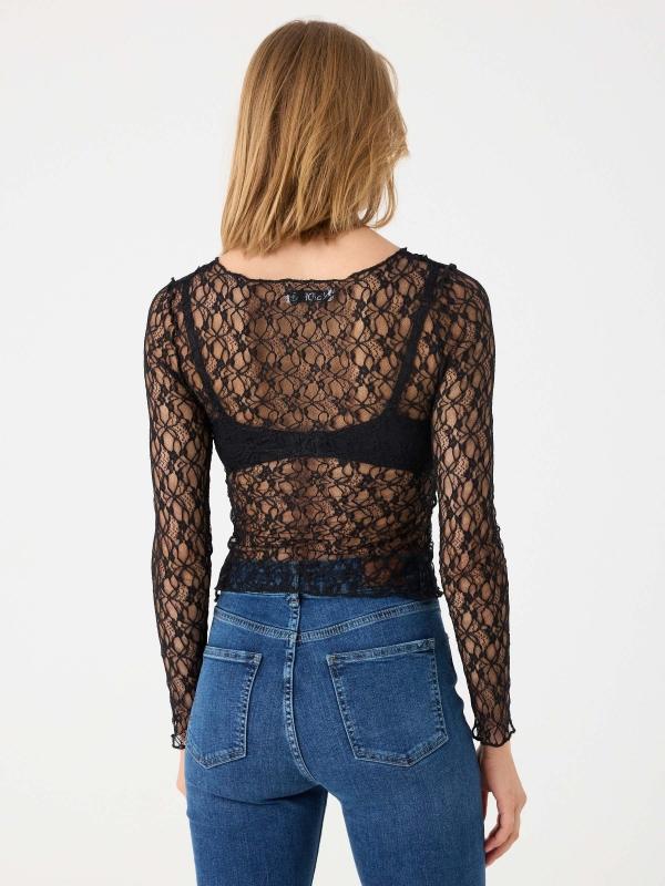 In Side Camiseta Transparente Blonda