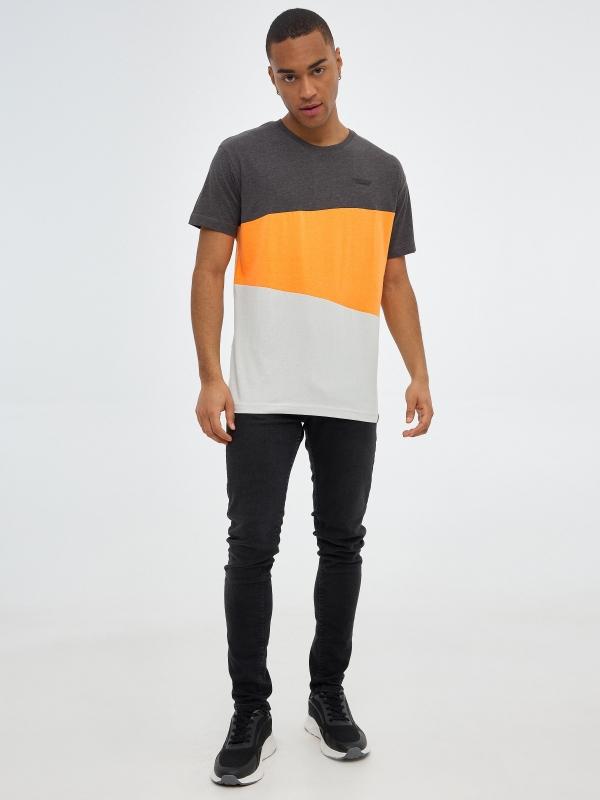 In Side Camiseta Tricolor Block