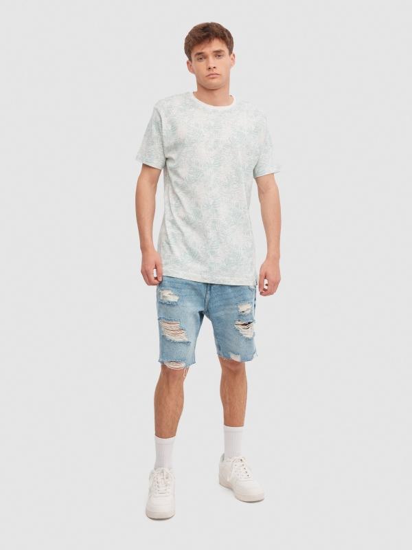 In Side Camiseta Tropical Textura