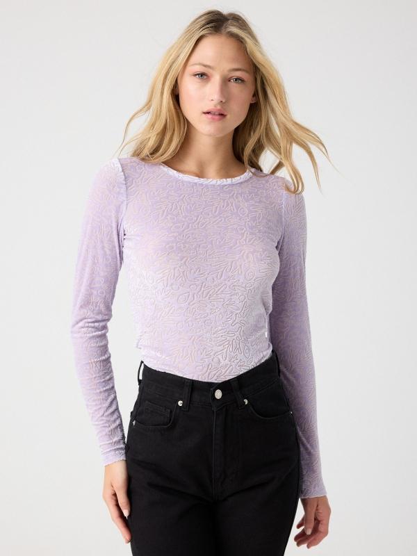 In side Camiseta tul flock