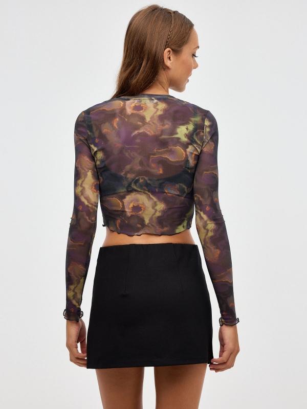 In Side Camiseta Tull Print Curly