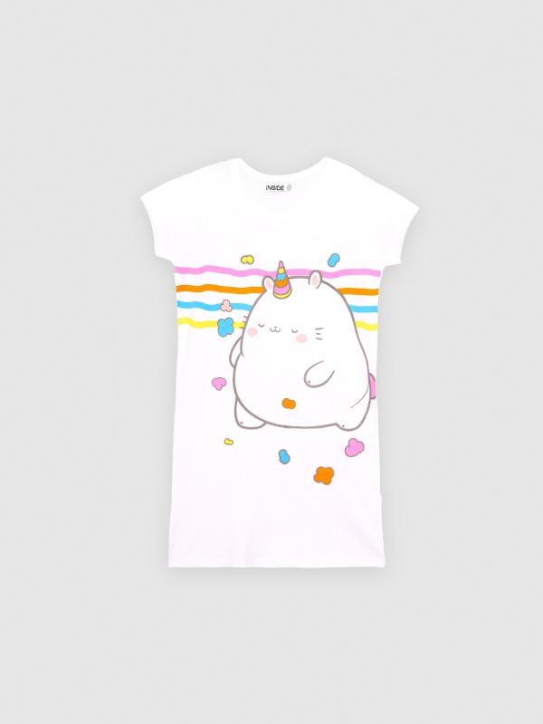 In Side Camisón Gato Unicornio