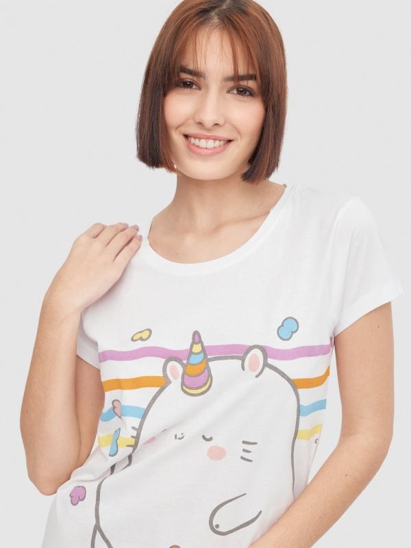 In Side Camisón Gato Unicornio