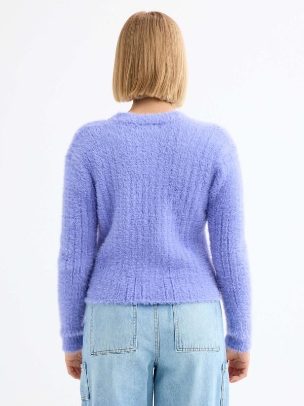 In Side Cardigan Tejido Efecto Pelo