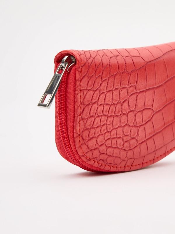 In Side Cartera Polipiel Croc Coral