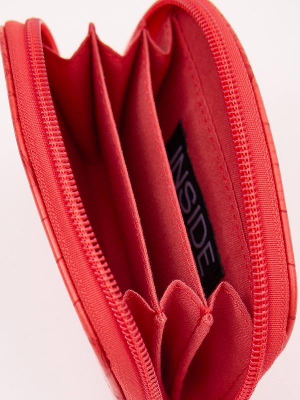 In Side Cartera Polipiel Croc Coral