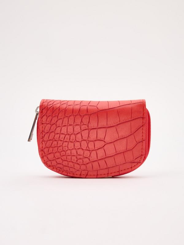 In side Cartera polipiel croc coral