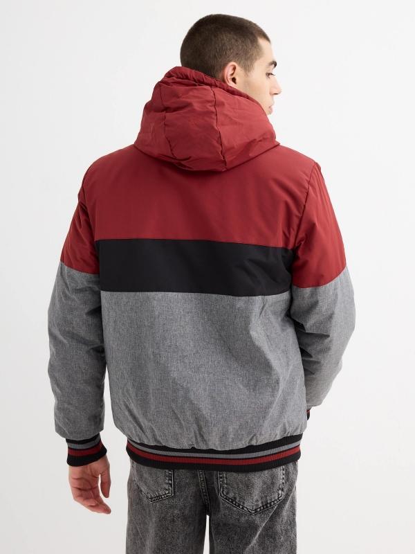 In Side Cazadora Acolchada Capucha Bloques