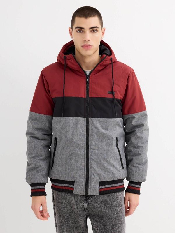 In side Cazadora acolchada capucha bloques