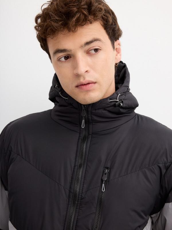 In Side Cazadora Acolchada Con Capucha