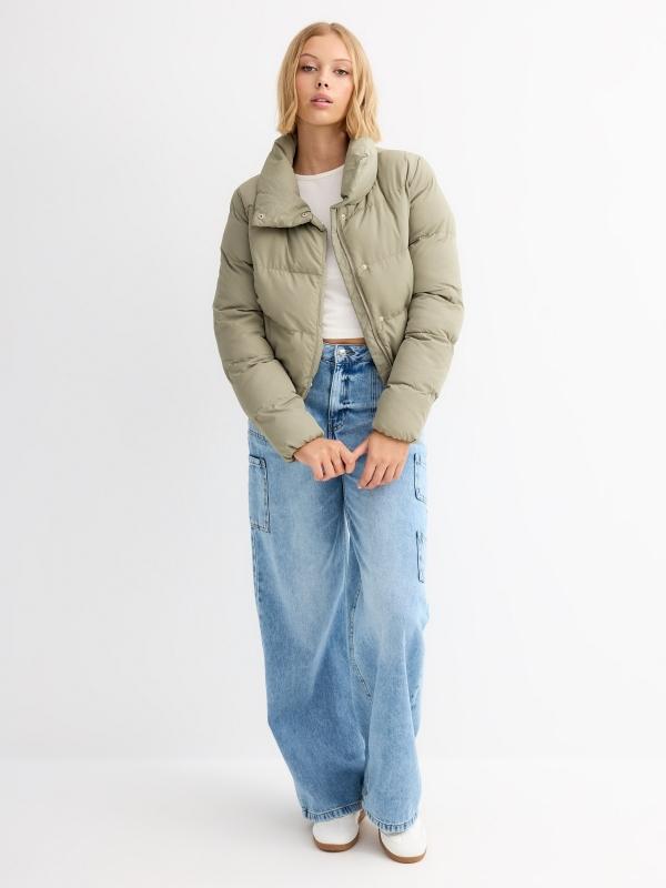 In Side Cazadora Acolchada Cuello Alto