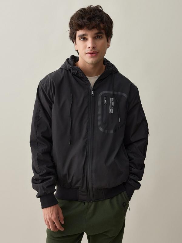 In Side Cazadora Acolchada Negra