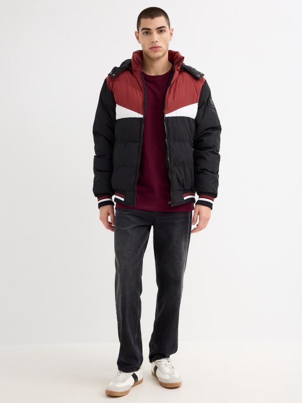 In Side Cazadora Capucha Desmontable