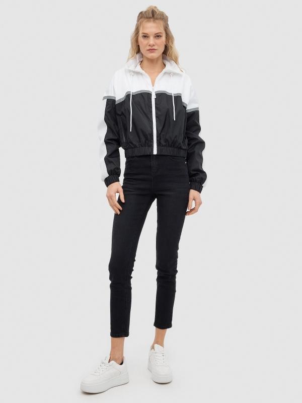 In Side Cazadora Color Block