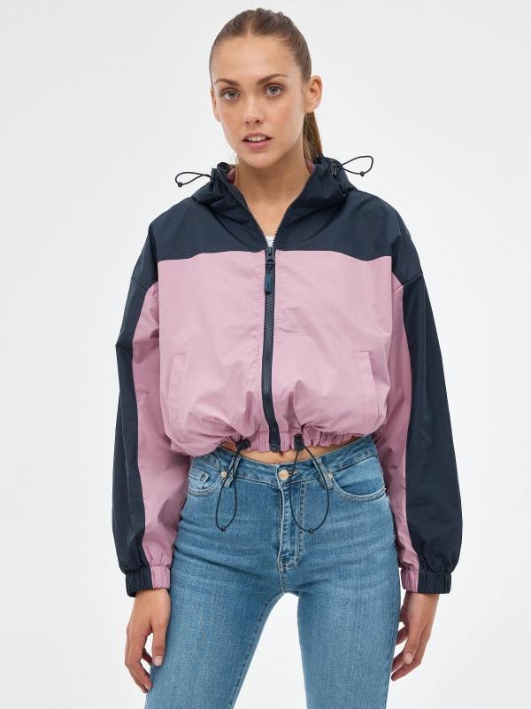 In side Cazadora colorblock