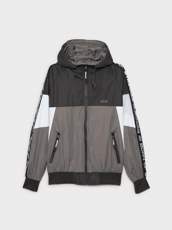 In Side Cazadora Combinada Texto