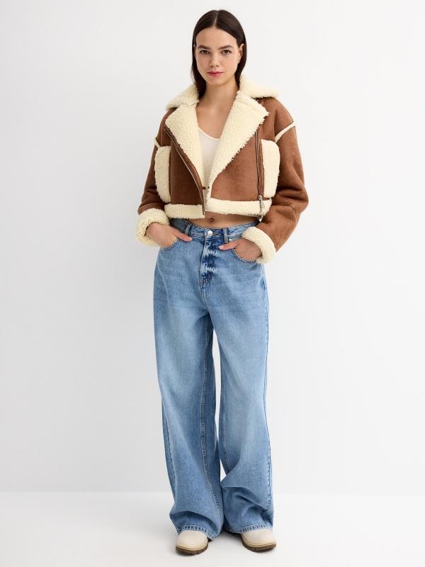 In Side Cazadora De Aviador Borreguillo