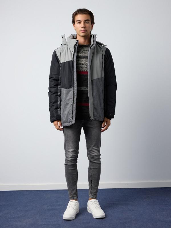 In Side Cazadora De Nailon Bolsillos Cerrados